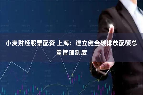 小麦财经股票配资 上海：建立健全碳排放配额总量管理制度